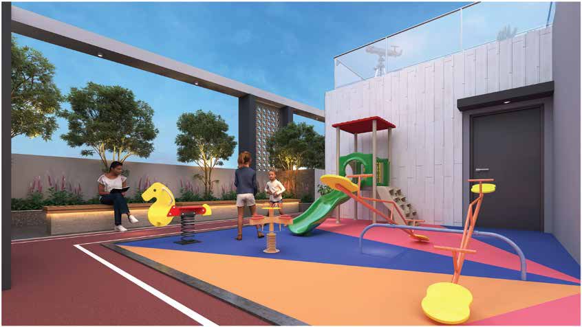 Children's Play Zone on the rooftop, artist's impression